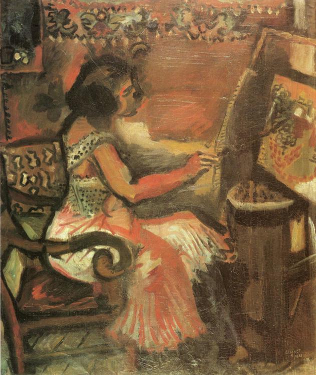 The Model painting - Marc Chagall The Model art painting The Model painting - Marc Chagall The Model art painting